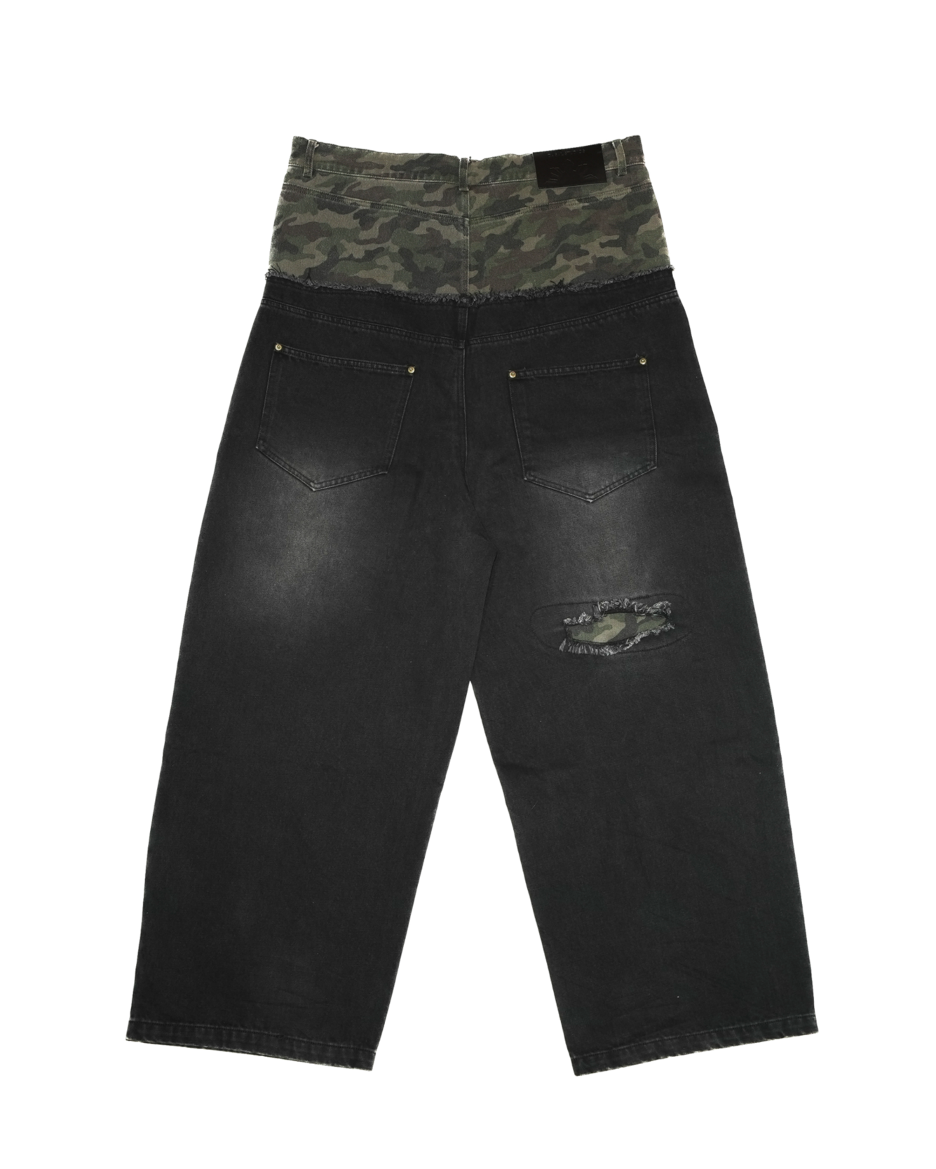 Moses Split Camo Denim