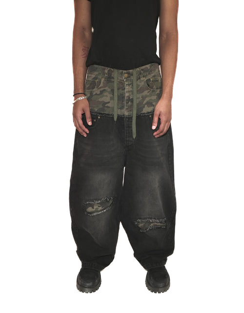 Moses Split Camo Denim